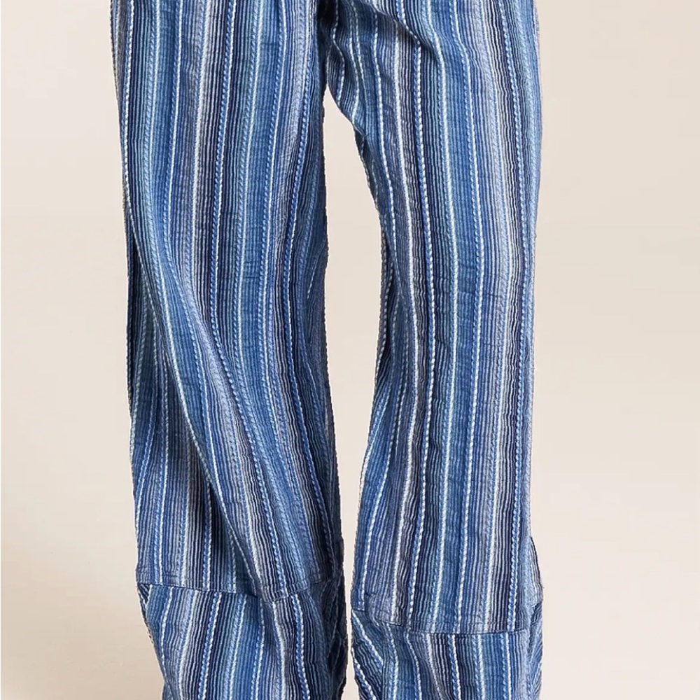 Free People Day’s End striped linen pull on pants